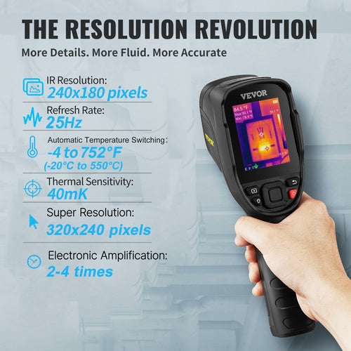 Infrared Thermal Imager Thermal Camera IR Resolution 240x180 7.1 cm