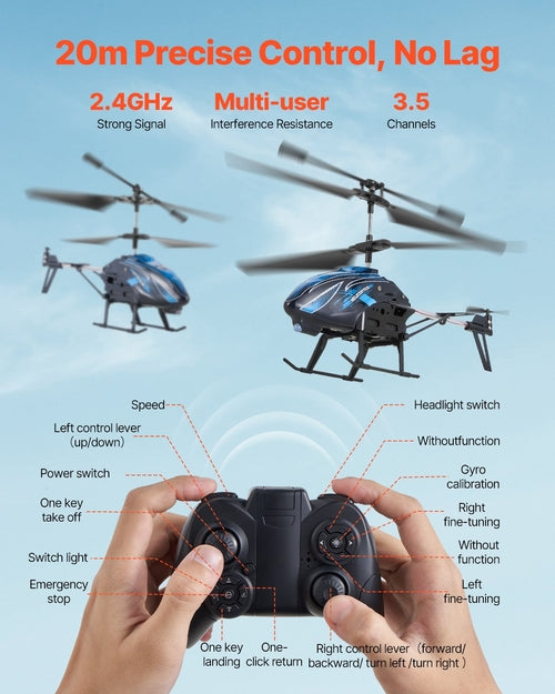 RC Helicopter, 2.4GHz Flying Remote Control Helicopter, 3.5 Channel RC