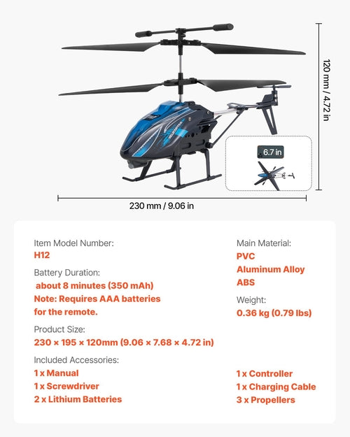 RC Helicopter, 2.4GHz Flying Remote Control Helicopter, 3.5 Channel RC